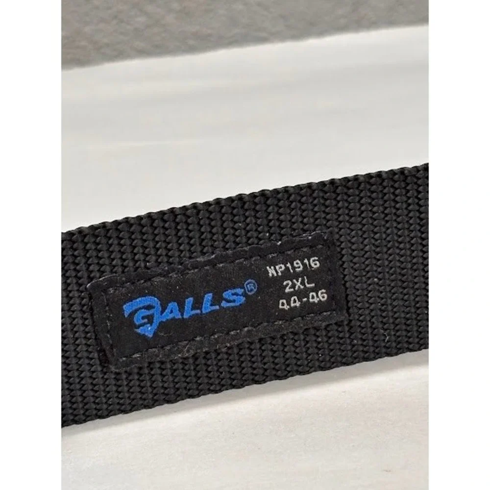 Galls NP1916 Mens Tactical Web Belt Black 2XL 44-46 Non-Metallic Buckle NEW